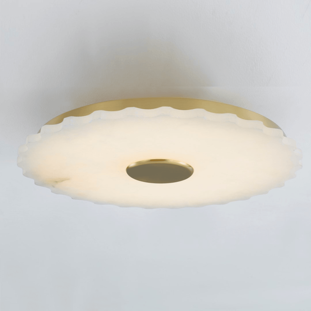 Highland Falls Spanish Alabaster Ceiling Light - Flush Mounts - The Well Appointed House