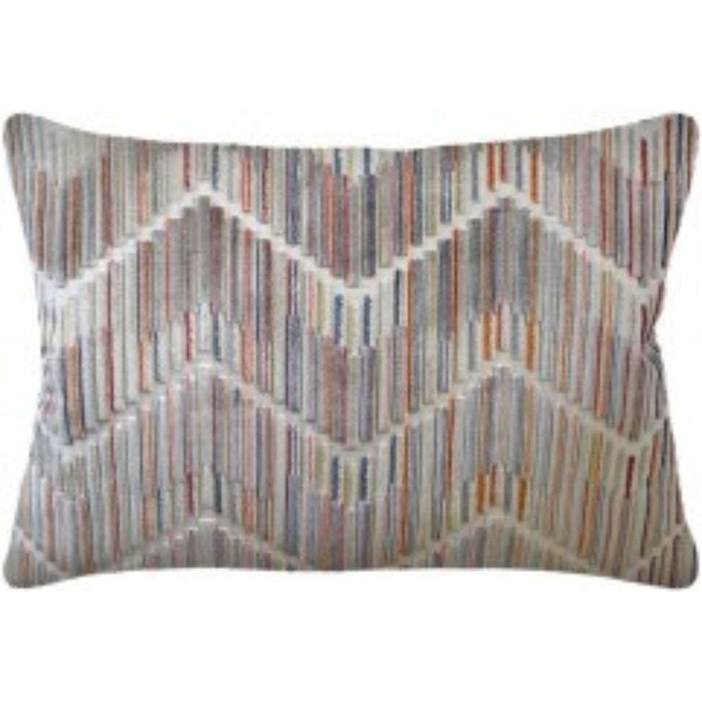 Hilo Amber Multi-Colored Chevron Decorative Rectangular Throw Pillow - Pillows - The Well Appointed House
