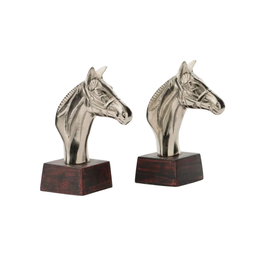 Horse Head Bookends - Bookends - The Well Appointed House