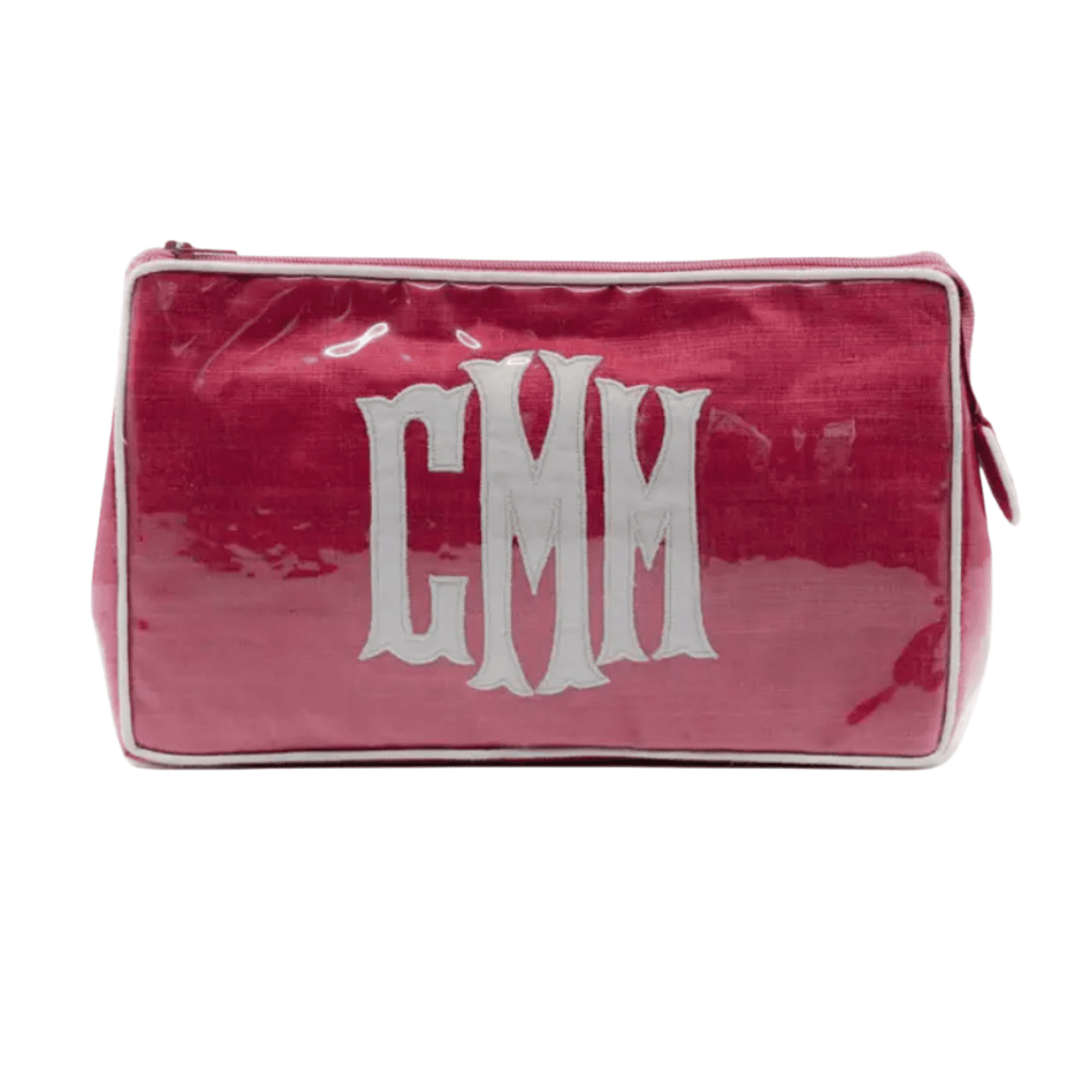 Hot Pink Monogramable Zippered Pouch - Gifts for Her - The Well Appointed House