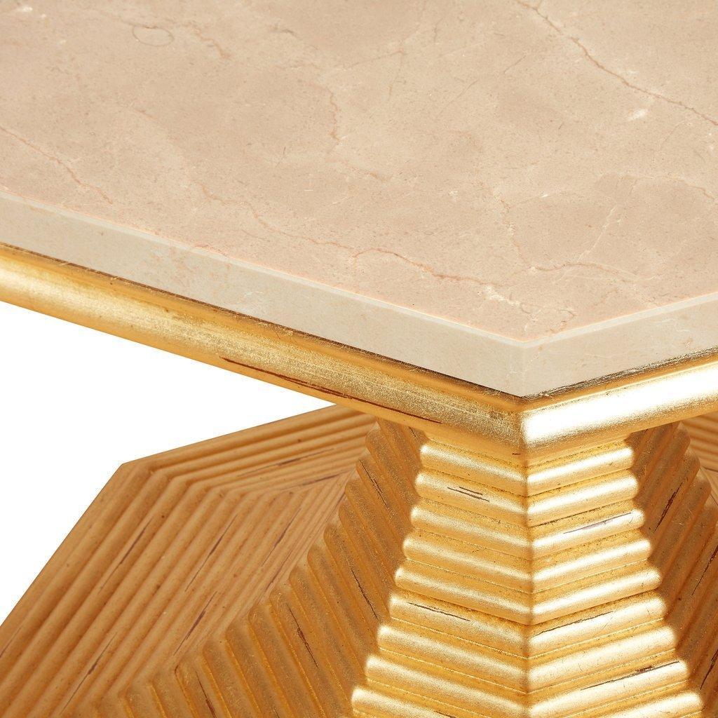 Hourglass Side Table in Gold - Side & Accent Tables - The Well Appointed House