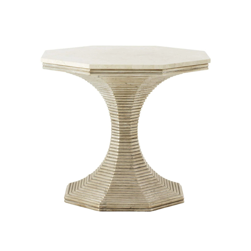 Hourglass Side Table in Silver - Side & Accent Tables - The Well Appointed House