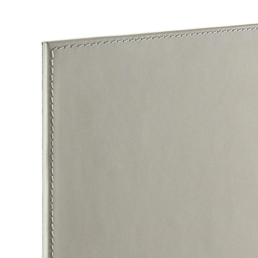 Hunter Desk Blotter in Gray Leather - Stationery & Desk Accessories - The Well Appointed House