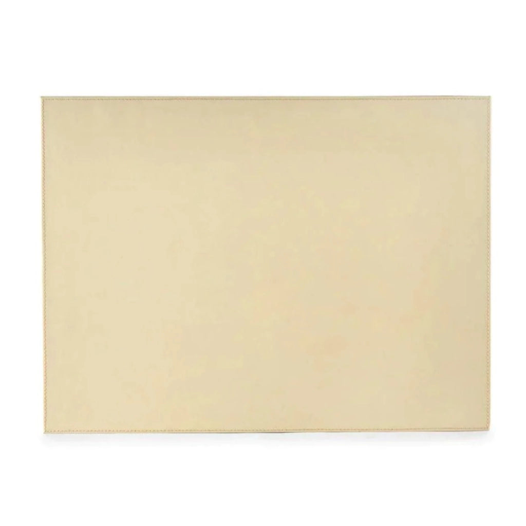 Hunter Desk Blotter in Ivory Leather - Stationery & Desk Accessories - The Well Appointed House