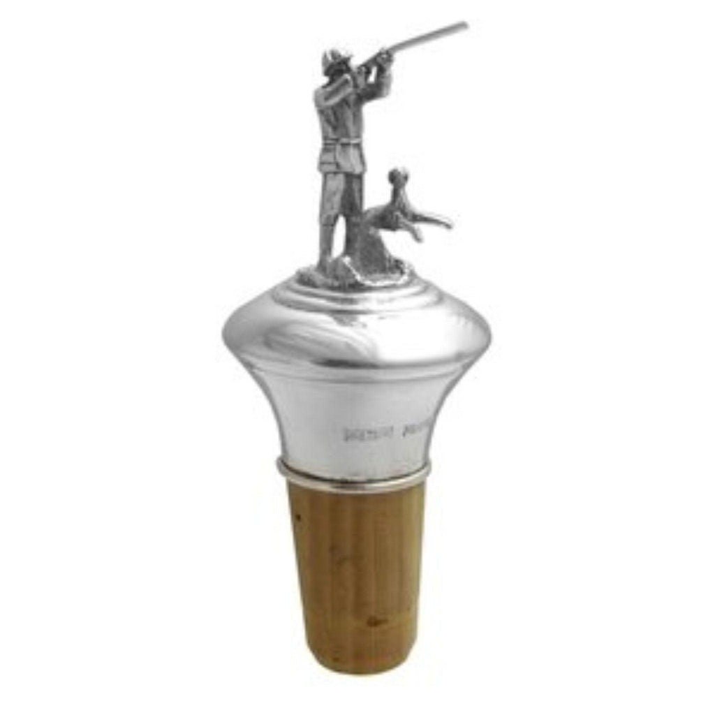 Hunting Scene Sterling Bottle Stopper - Bar Tools & Accessories - The Well Appointed House