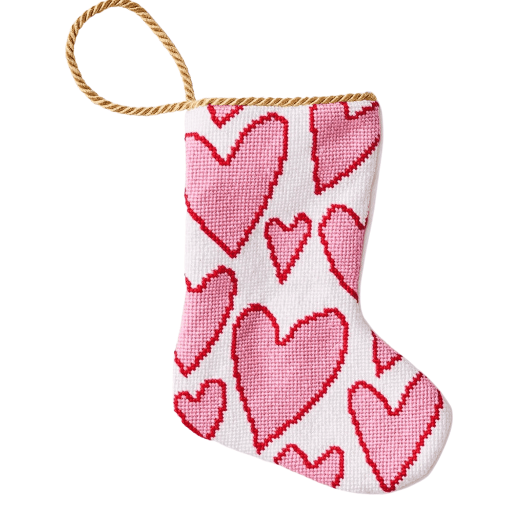 I Love You More Than... Hearts Stocking - Christmas Stockings - The Well Appointed House