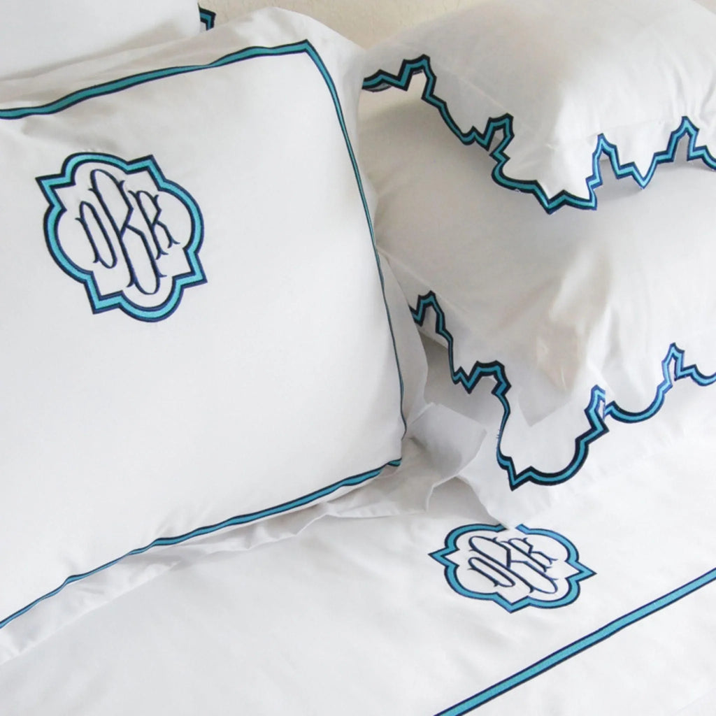 Ibiza Scalloped Pillowcase - Pillowcases - The Well Appointed House