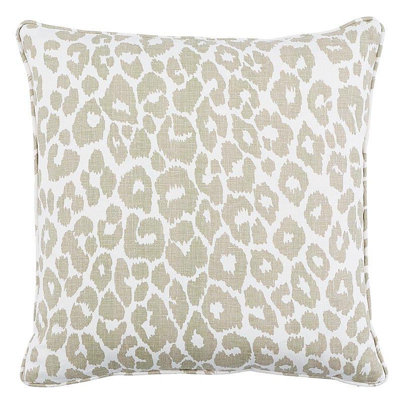 Iconic Leopard 20" Linen Throw Pillow - Pillows - The Well Appointed House