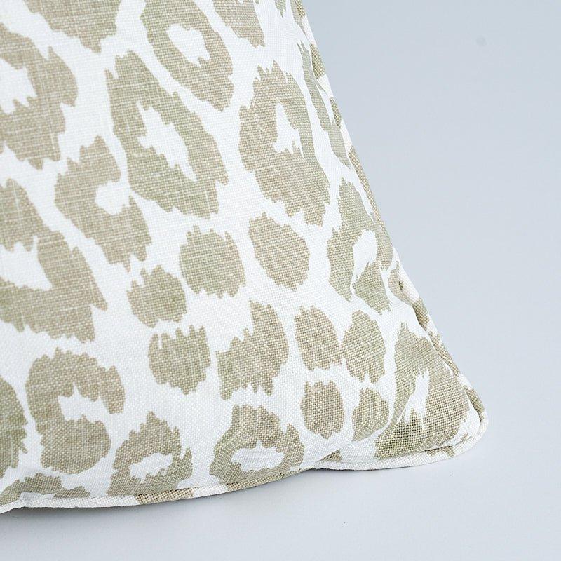Iconic Leopard 20" Linen Throw Pillow - Pillows - The Well Appointed House