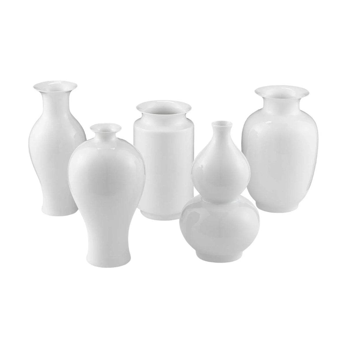 Imperial White Porcelain Vase Set The Well Appointed House