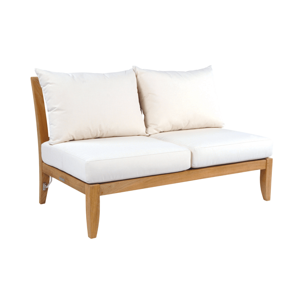 Ipanema Outdoor Teak Sectional Armless Settee - Outdoor Sofas & Sectionals - The Well Appointed House