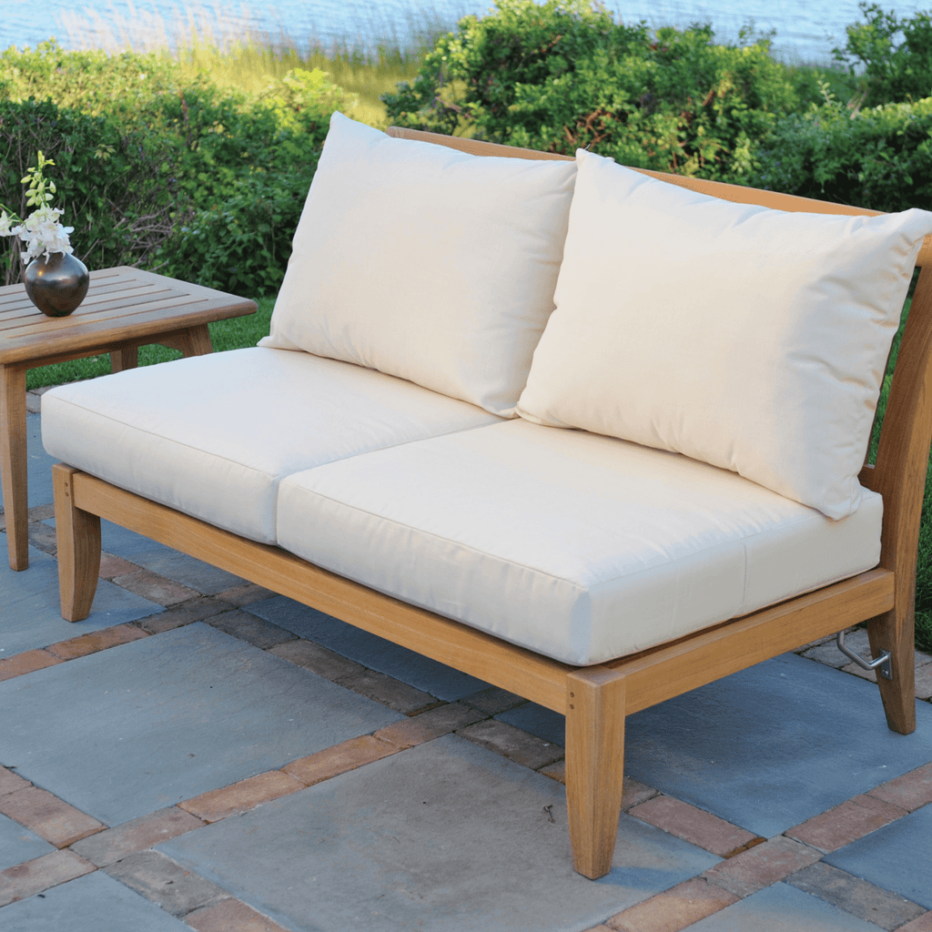 Ipanema Outdoor Teak Sectional Armless Settee - Outdoor Sofas & Sectionals - The Well Appointed House