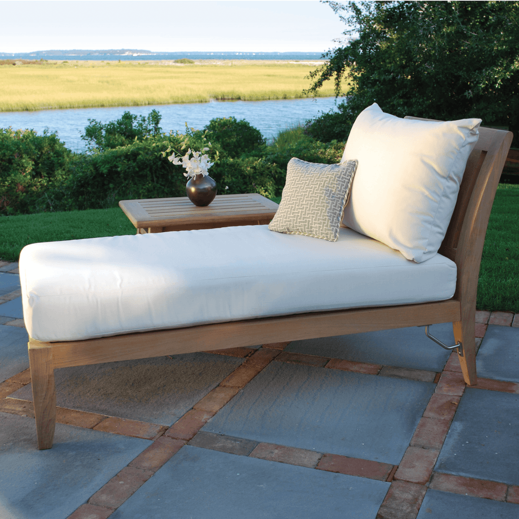 Ipanema Outdoor Teak Sectional Chaise - Outdoor Sofas & Sectionals - The Well Appointed House