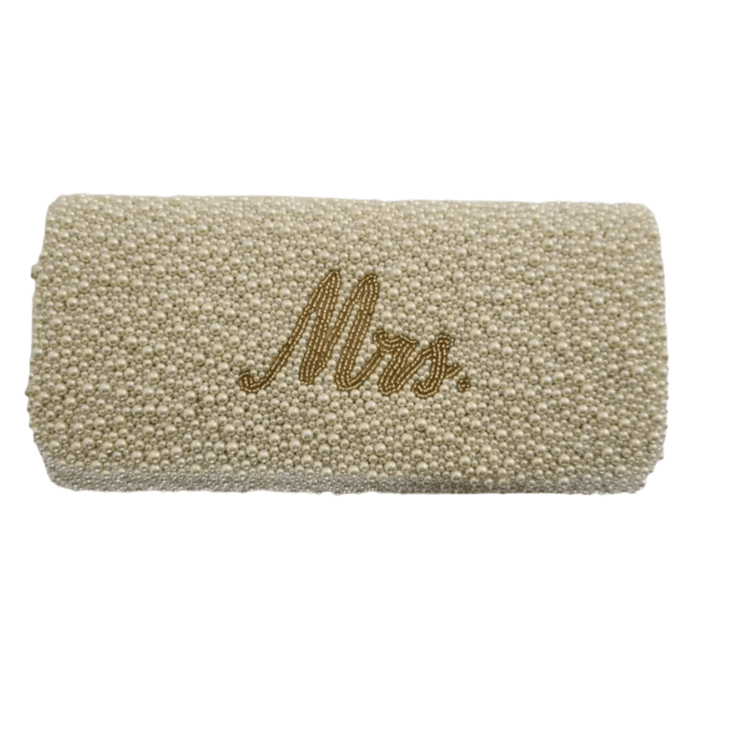 Ivory Beaded Mrs. Clutch - Gifts for Her - The Well Appointed House