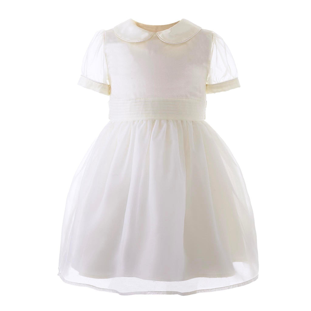 Ivory Organza Pintuck Dress - Little Loves Girl Clothing - The Well Appointed House