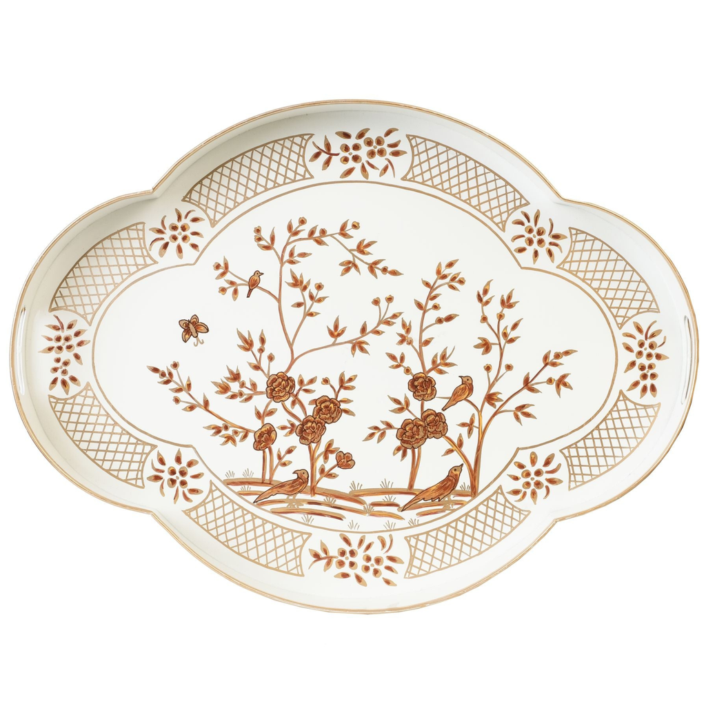 Ivory Scalloped Tray - The Well Appointed House 