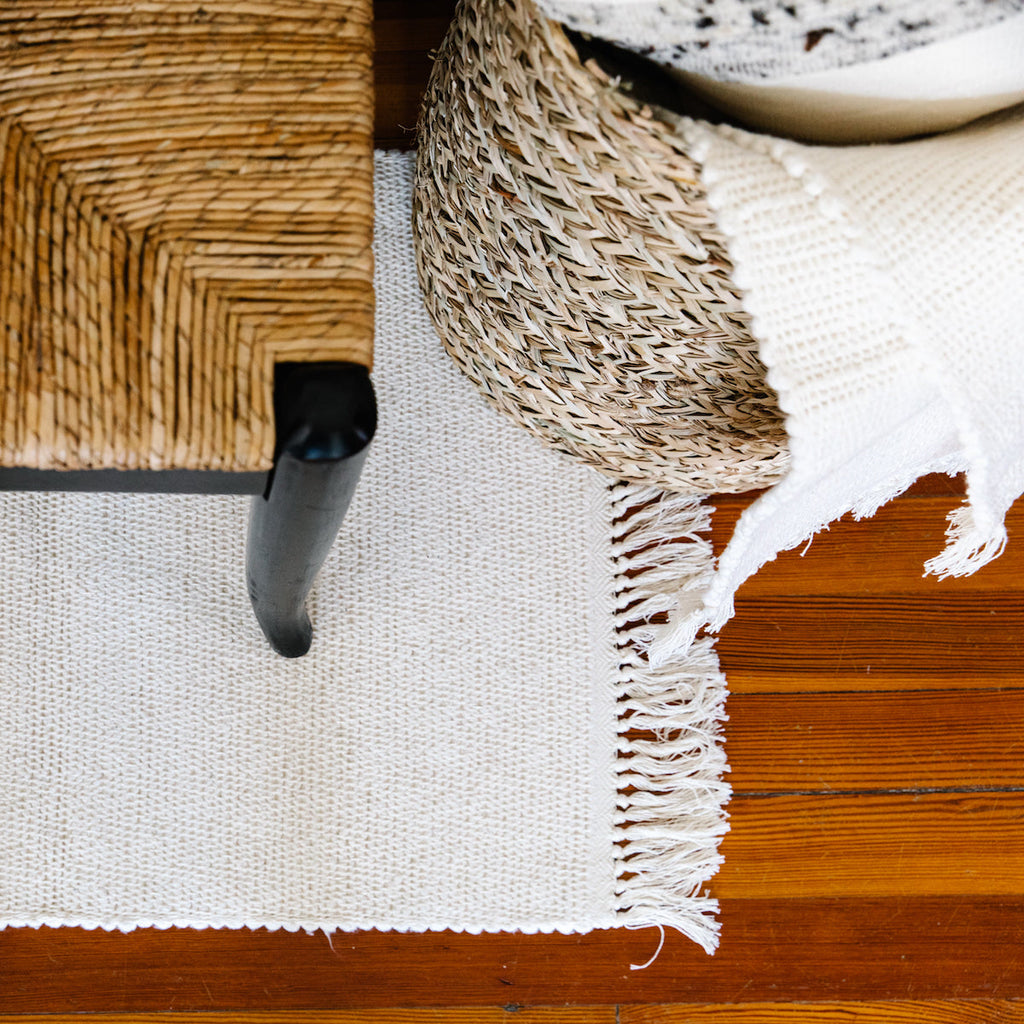 Cali Bath Mat in Ivory - The Well Appointed House