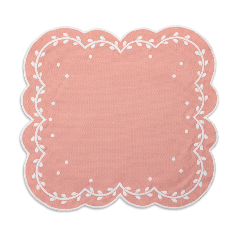 Pink Ivy Placemat and Napkin Set - The Well Appointed House