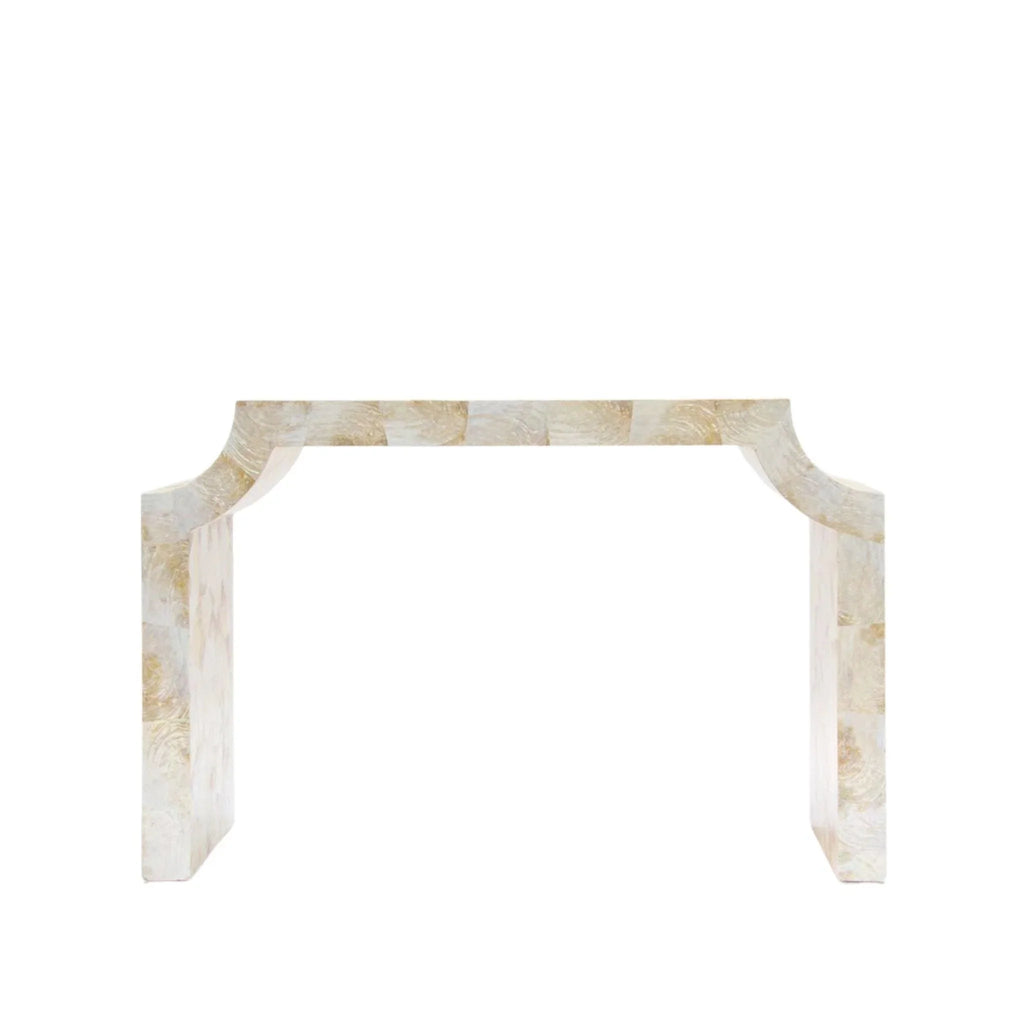 Jade Iridescent Kabibe Shell Console Table - Sideboards & Consoles - The Well Appointed House
