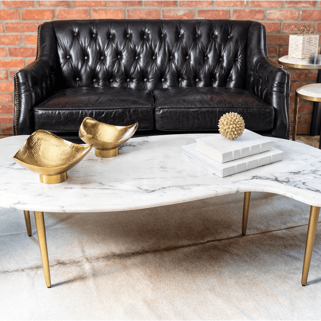 Jagger Marble Cocktail Table (White) - Coffee Tables - The Well Appointed House