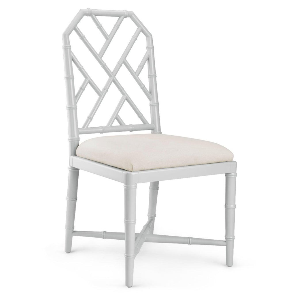 Jardin Faux Bamboo Chinoiserie Lattice Side Chair - Dining Chairs - The Well Appointed House