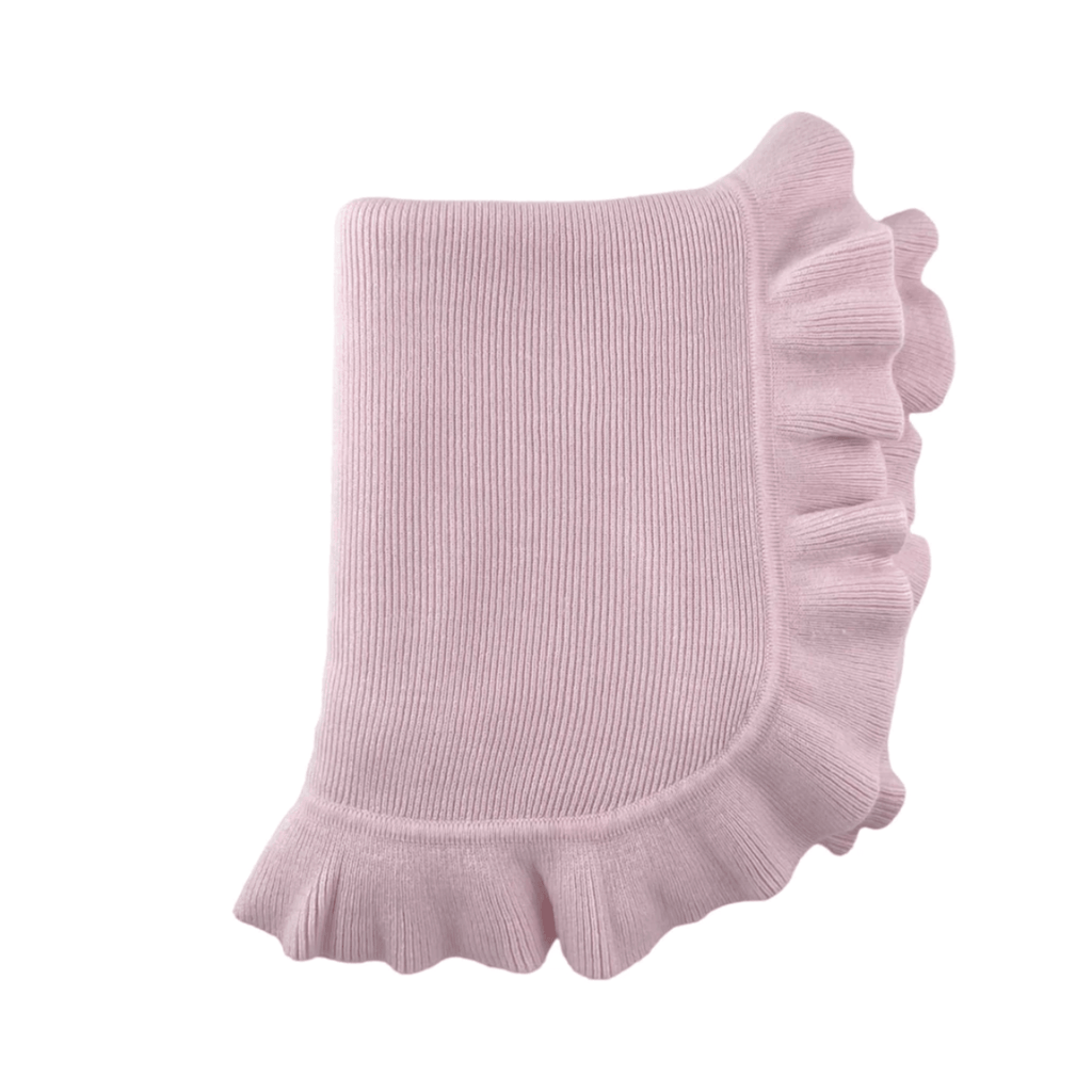 Jersey Knit Ruffle Baby Blanket - Baby Gifts - The Well Appointed House