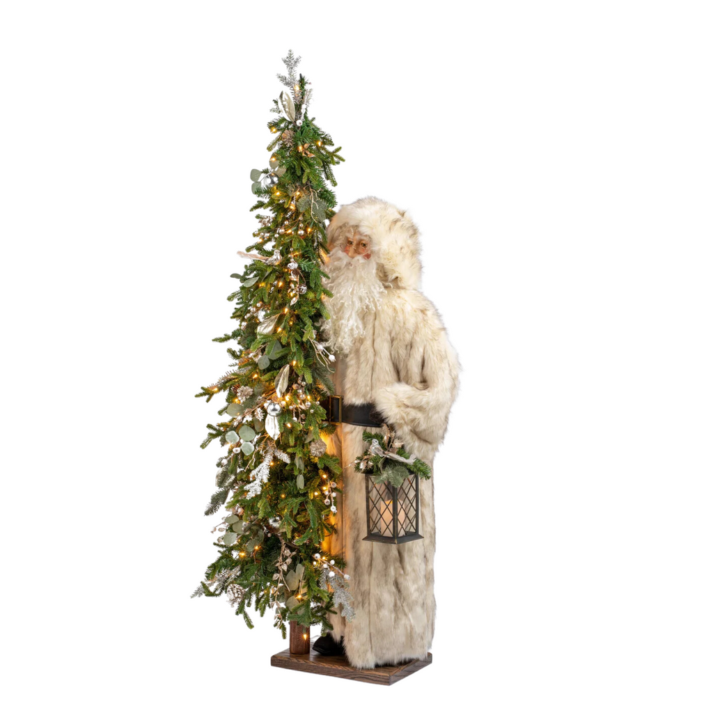 Joyous Noel First Edition Life Size Decorative Santa With Tree- The Well Appointed House