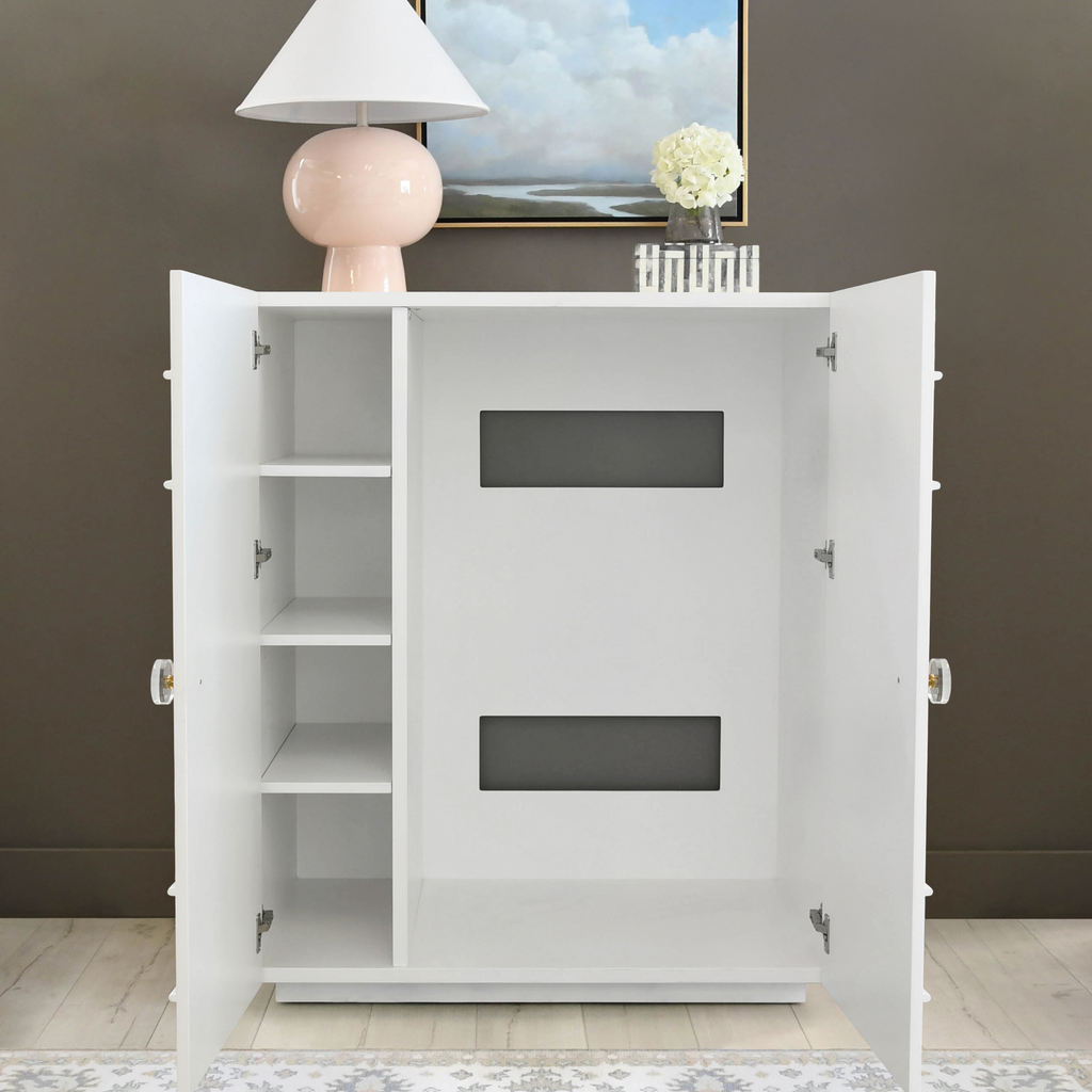 White Judd Two Door Cabinet - The Well Appointed House