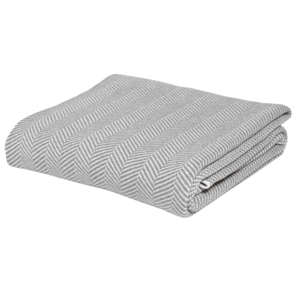 Jumbo Herringbone Throw - Available in Two Colors - Throw Blankets - The Well Appointed House