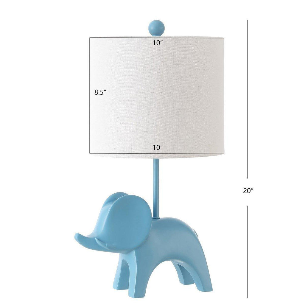 Kid's Elephant Table Lamp in Blue - Little Loves Lighting - The Well Appointed House