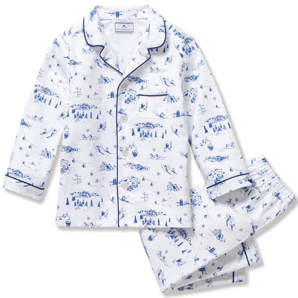 Kid's Twill Pajama Set in Chalet Toile - The Well Appointed House 