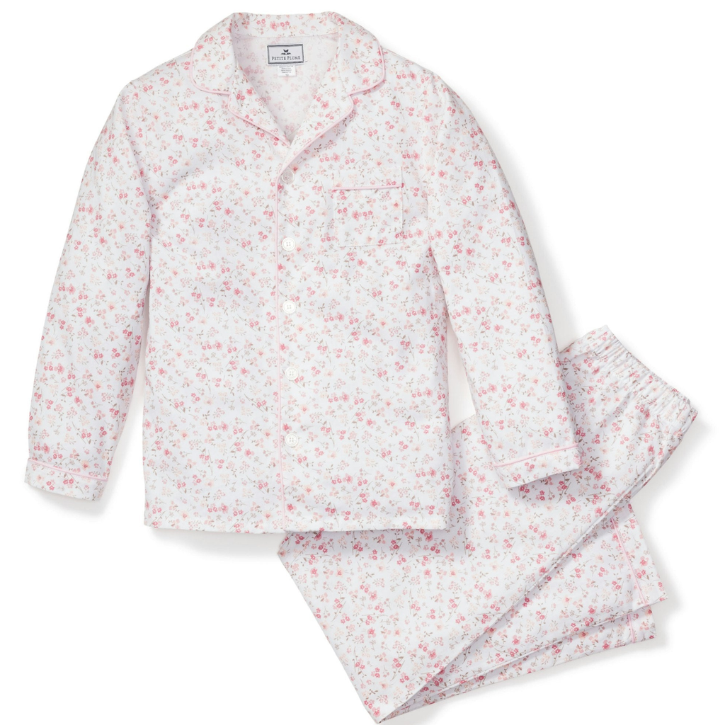 Kid's Twill Pajama Set in Dorset Floral - The Well Appointed House 
