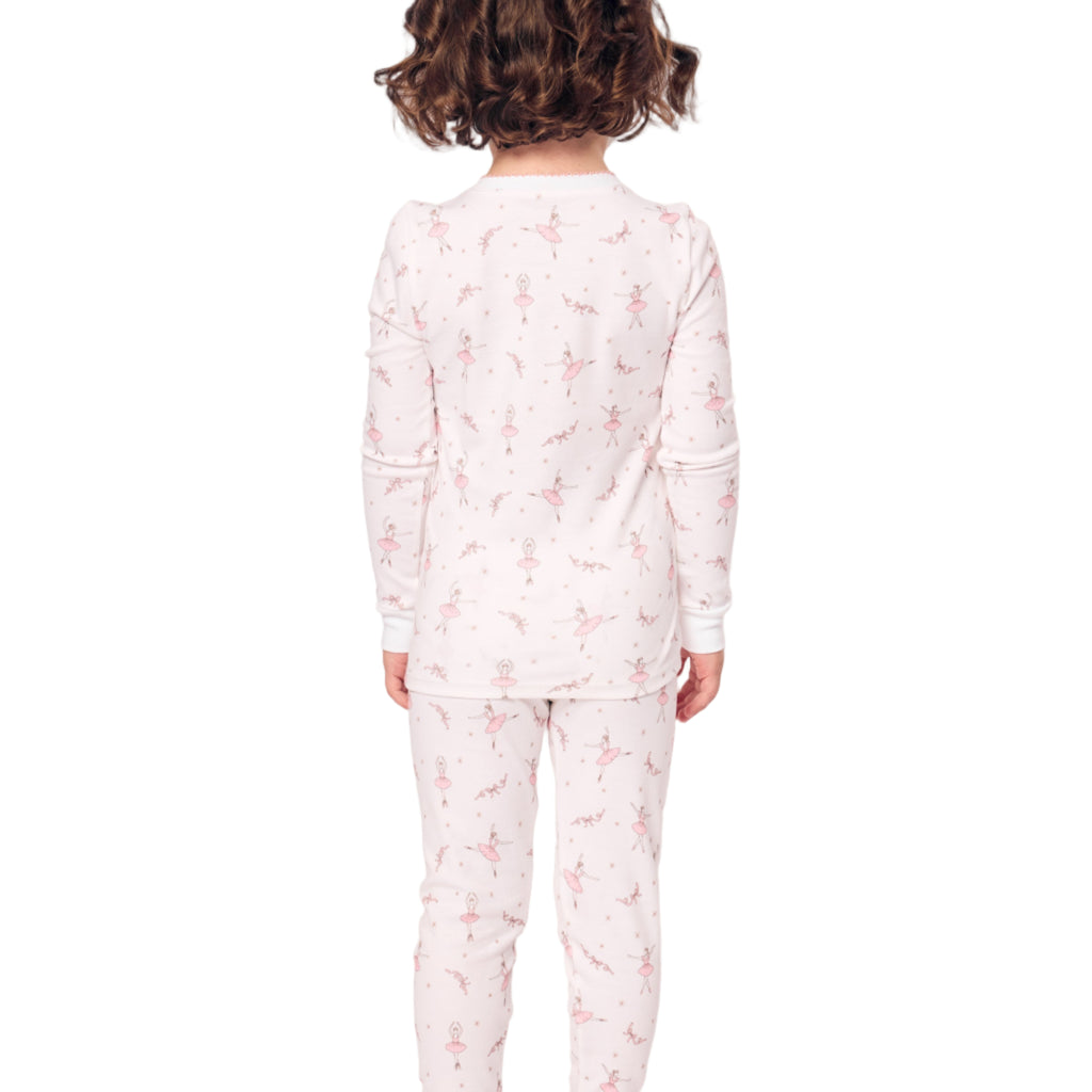 Kid's Pima Snug Fit Pajama Set in Sugar Plum Fairy - The Well Appointed House 