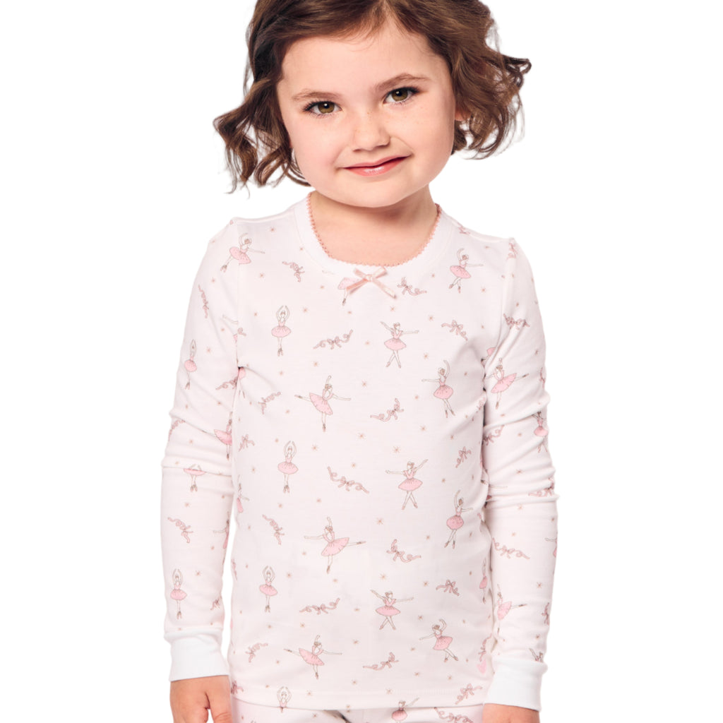 Kid's Pima Snug Fit Pajama Set in Sugar Plum Fairy - The Well Appointed House 