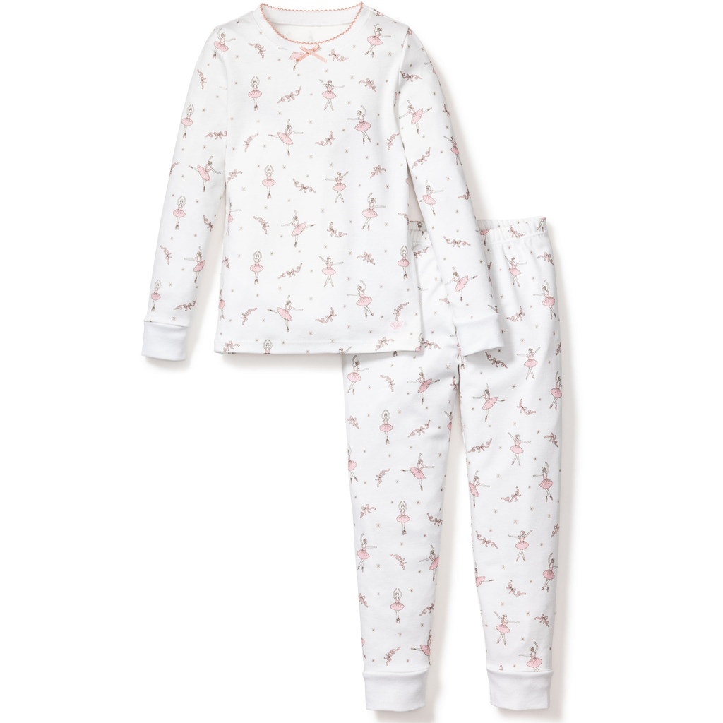 Kid's Pima Snug Fit Pajama Set in Sugar Plum Fairy - The Well Appointed House 