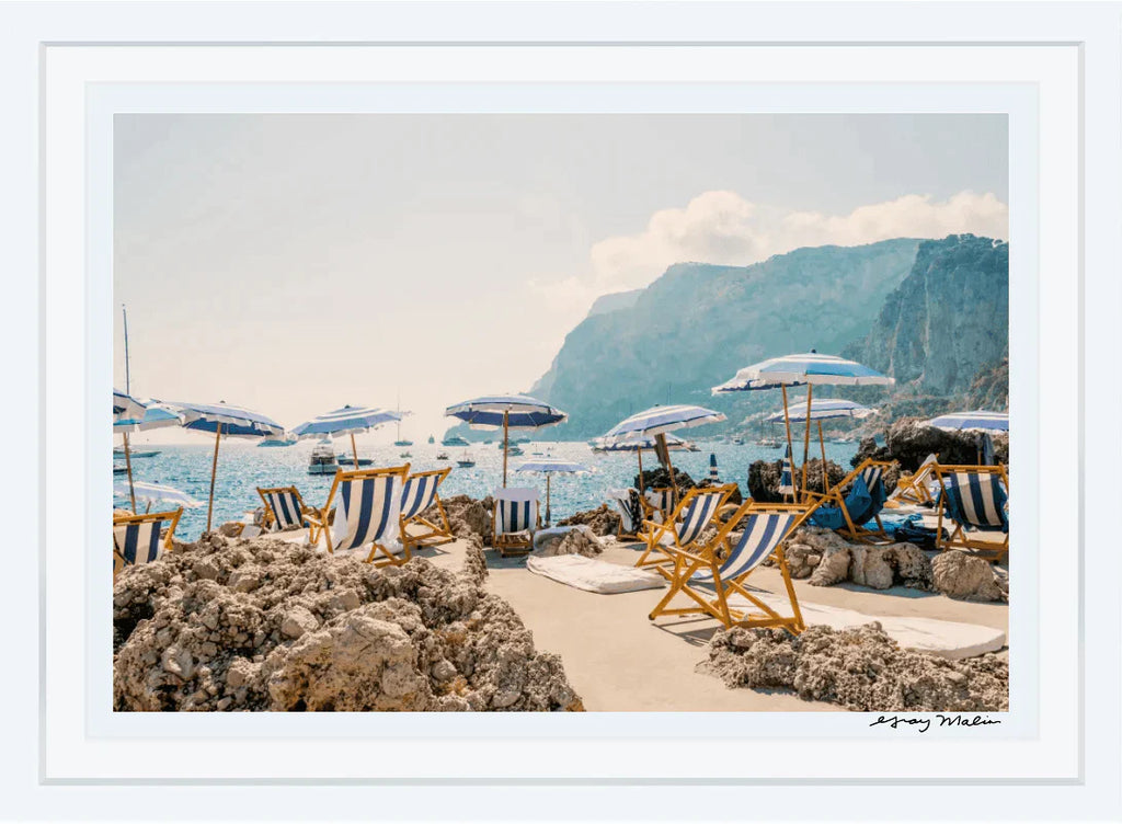 La Fontelina Beach Club, Capri II Print by Gray Malin - Photography - The Well Appointed House