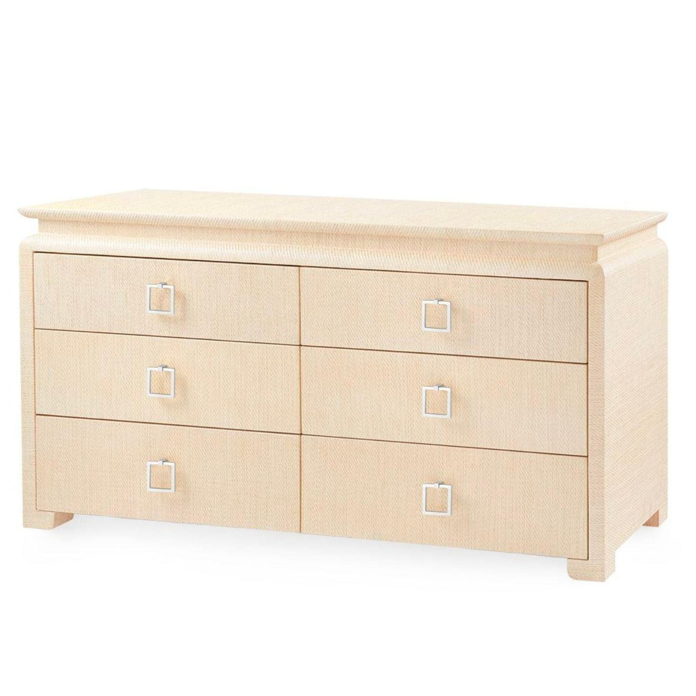linen dresser Wampat 6 Drawers Beige for Bedroom, Modern Wide Double Chest of Drawers, Engineered Wood Closet Organizer with Faux Finish The sturdy legs ensure stability Northlake Dresser in White Linen