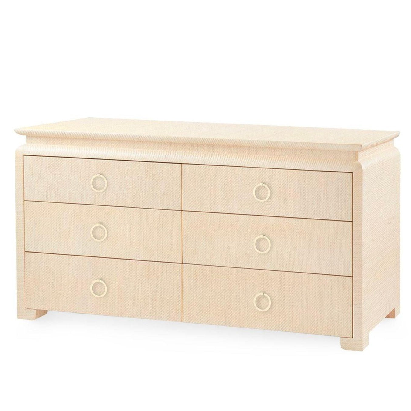 linen covered dresser Aspen Provence 7-Drawer Dresser in Linen