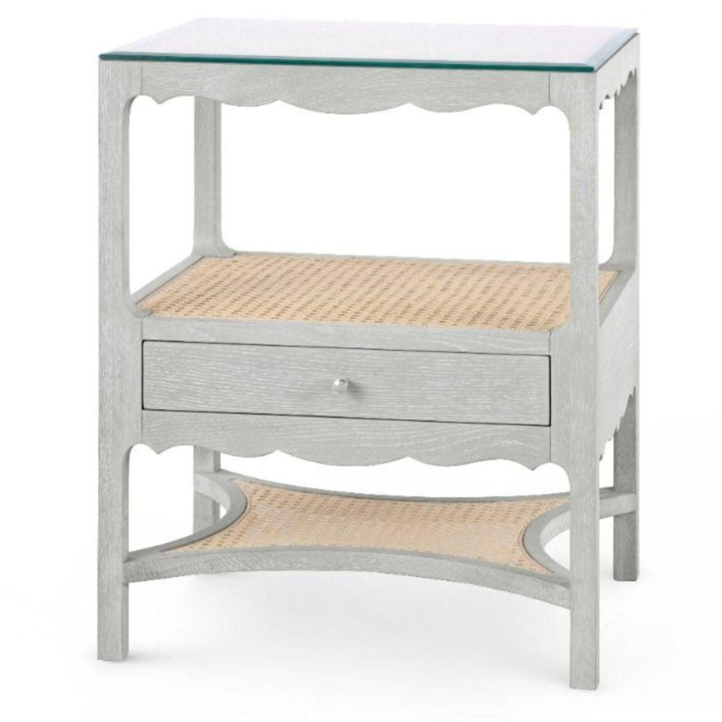Lacquered Oak Ariana One Drawer Side Table - Side & Accent Tables - The Well Appointed House