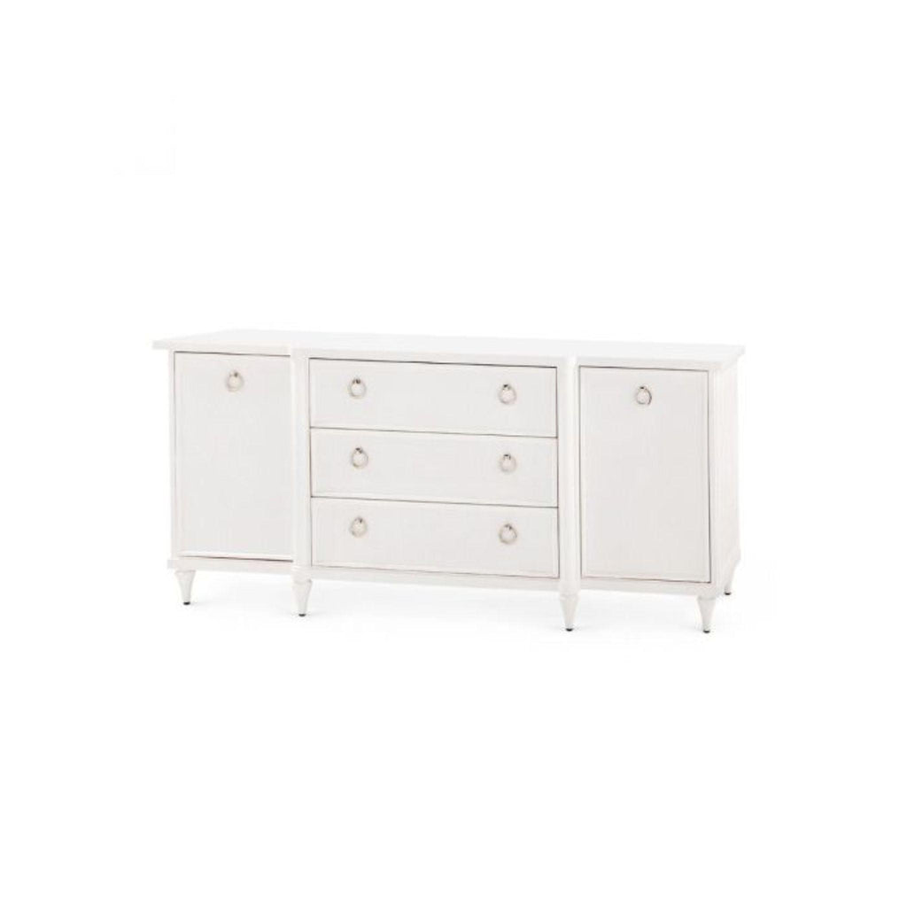 Lacquered Wood Fairfax Cabinet in Vanilla - Buffets & Sideboards - The Well Appointed House