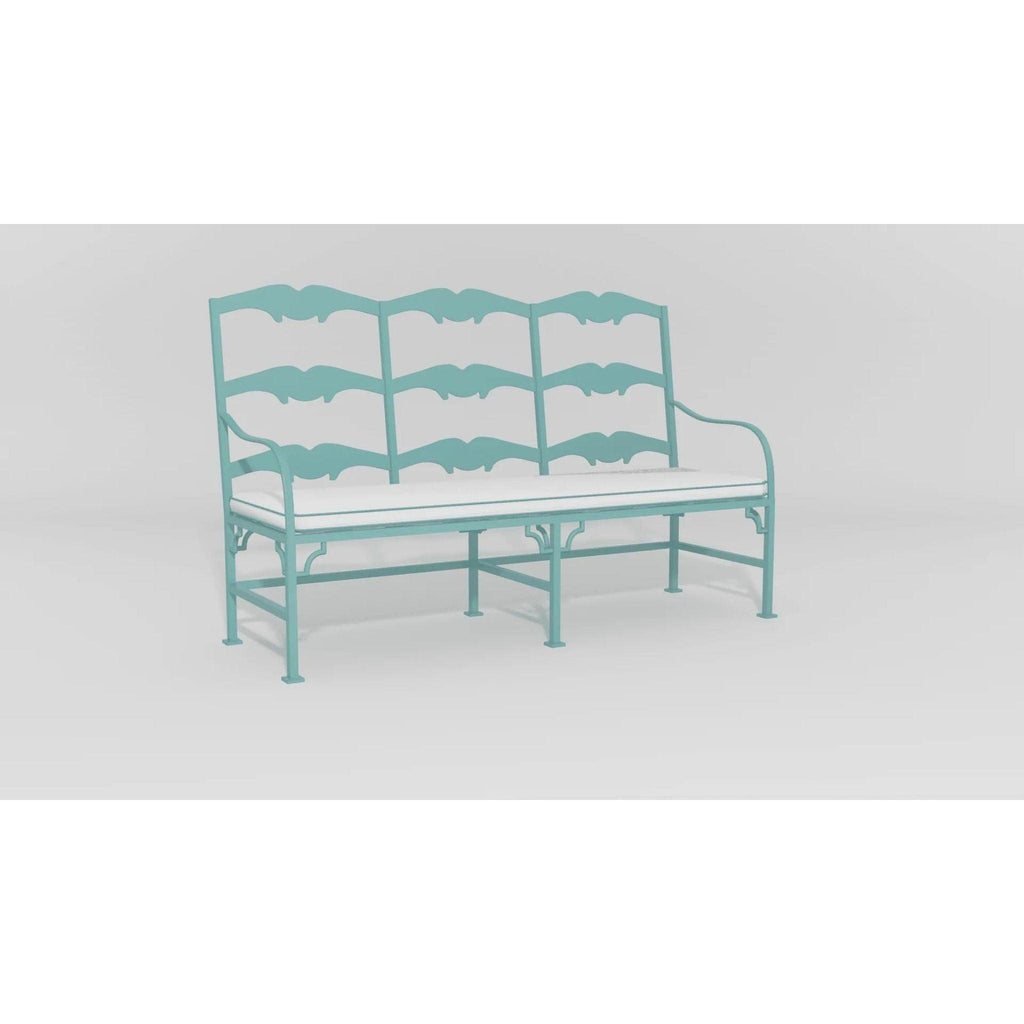 Ladderback Design 3 Seat Garden Bench - Garden Stools & Benches - The Well Appointed House