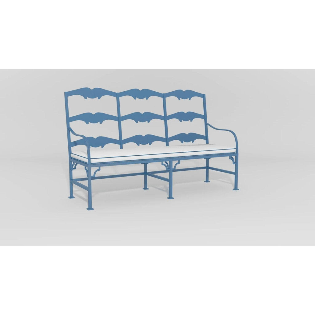 Ladderback Design 3 Seat Garden Bench - Garden Stools & Benches - The Well Appointed House