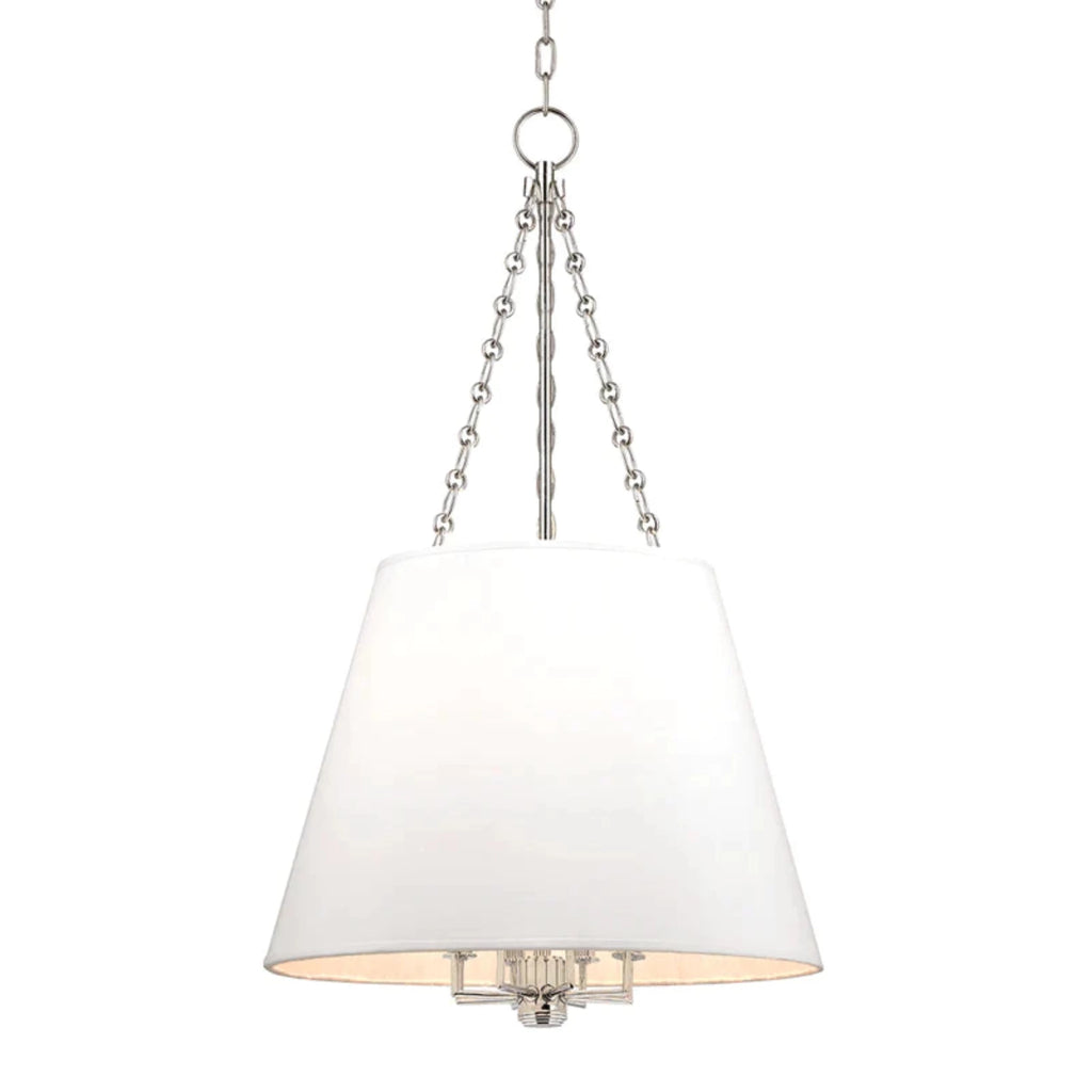 Large Burdett Eight Light Hanging Ceiling Pendant Available in Three Finishes - Chandeliers & Pendants - The Well Appointed House