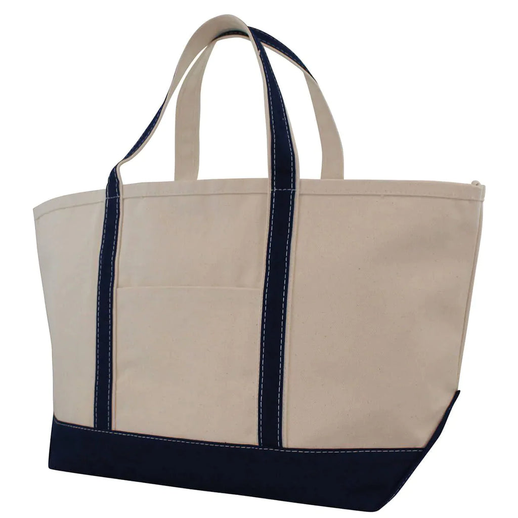 Large Canvas Boat Tote Bag - Personalized Gifts - The Well Appointed House