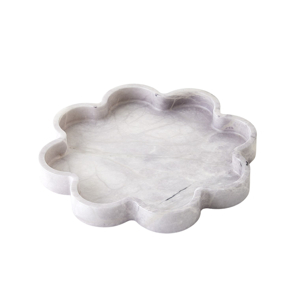 Large Grey Cumulus Alabaster Tray - The Well Appointed House