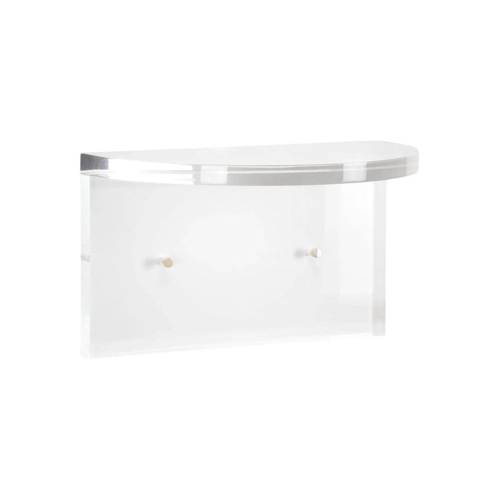 Large Modern Clear Acrylic Wall Shelf - Wall Shelves - The Well Appointed House