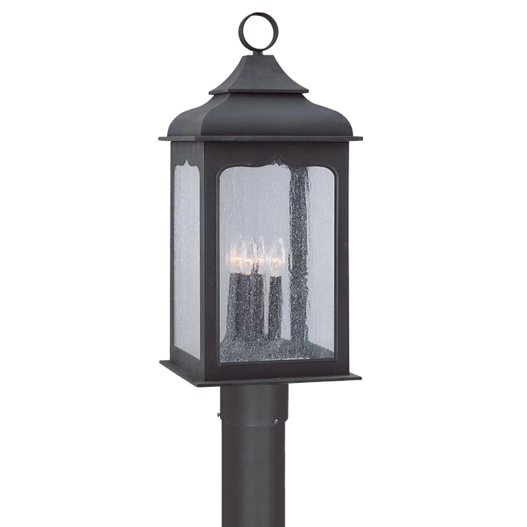 Large Outdoor Henry Street Colonial Iron Lamp Post - Outdoor Lighting - The Well Appointed House