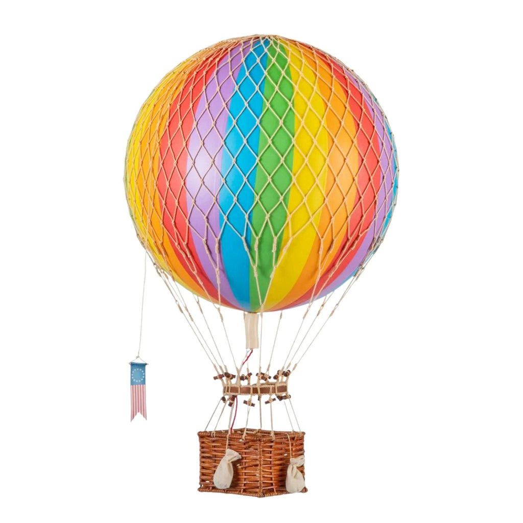 Large Rainbow Striped Hot Air Balloon Model - Little Loves Decor - The Well Appointed House