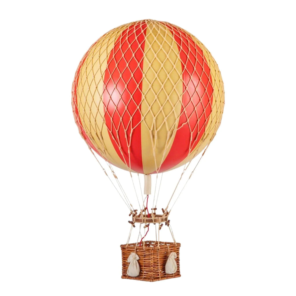 Large Red & Gold Striped Hot Air Balloon Model - Little Loves Decor - The Well Appointed House