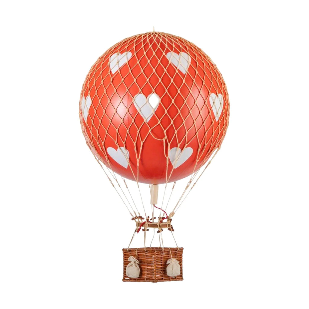 Large Red With White Hearts Hot Air Balloon Model - Little Loves Decor - The Well Appointed House